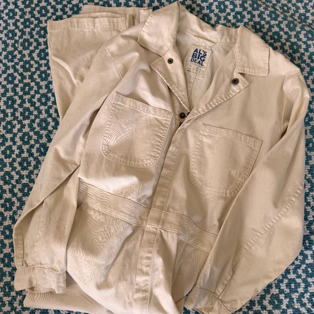 AL's Big Deal Jumpsuit in Spilled Milk